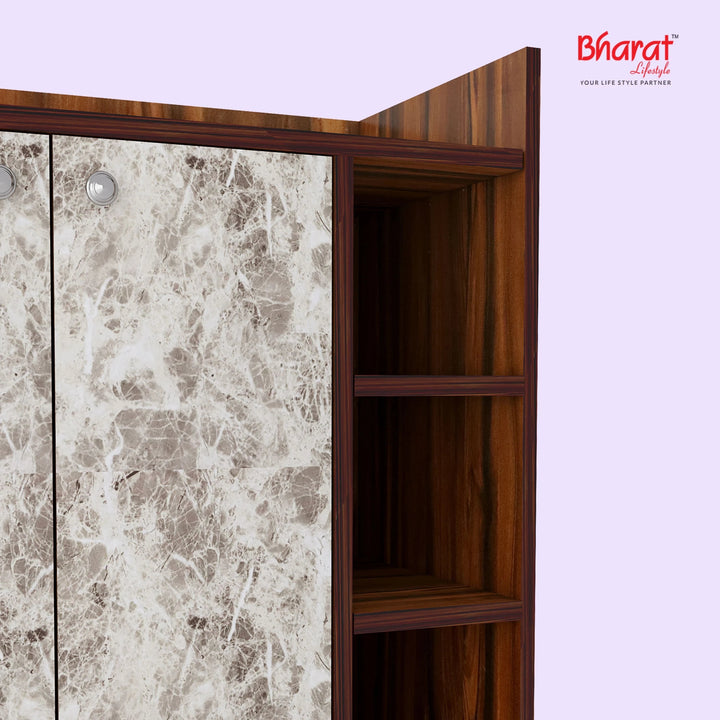 Bharat Lifestyle Phoenix Engineered Wood Shoe Rack (Brown, 6 Shelves, Knock Down) - BHARAT LIFESPACE PRIVATE LIMITED