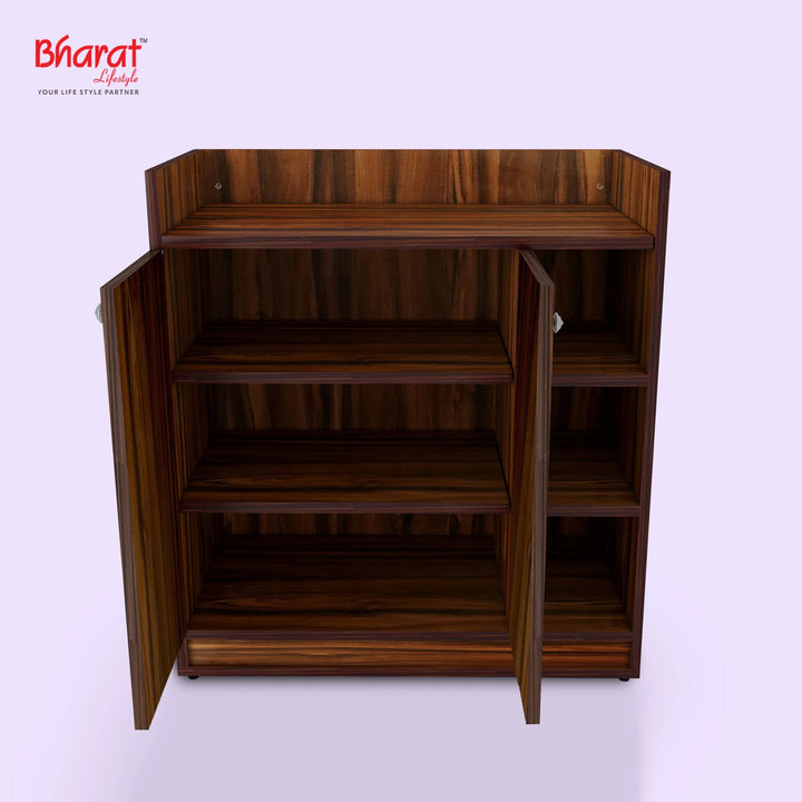 Bharat Lifestyle Phoenix Engineered Wood Shoe Rack (Brown, 6 Shelves, Knock Down) - BHARAT LIFESPACE PRIVATE LIMITED