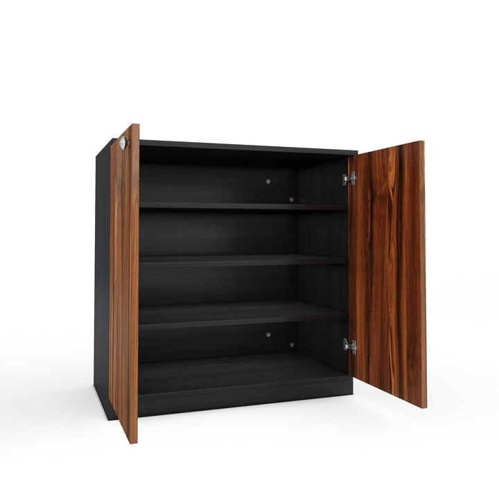 Bharat Lifestyle Pluto Engineered Wood Shoe Rack (Brown, 4 Shelves, Knock Down) - BHARAT LIFESPACE PRIVATE LIMITED