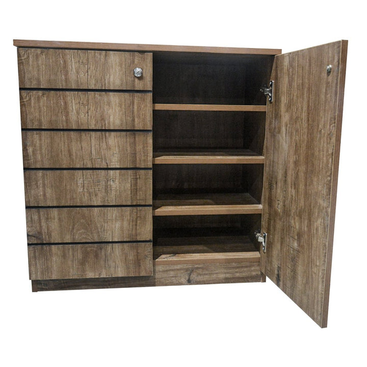 Bharat Lifestyle Pluto Engineered Wood Shoe Rack (Multicolor, 4 Shelves, Knock Down) - BHARAT LIFESPACE PRIVATE LIMITED