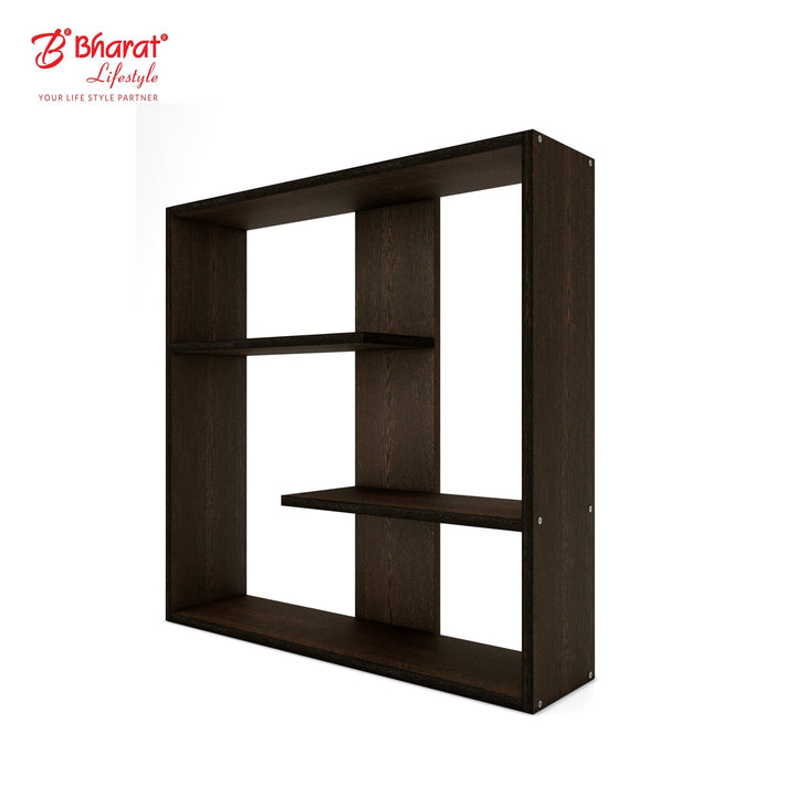 Bharat Lifestyle Rega Engineered Wood Display Unit (Finish Color - Wenge, DIY(Do - It - Yourself)) - BHARAT LIFESPACE PRIVATE LIMITED