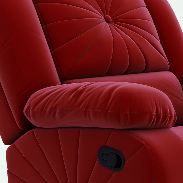 Bharat Lifestyle Riser Fabric Manual Recliner (Maroon) | 1 Seater Recliner Chair Sofa | Soft Suede Fabric | 3 Comfort Positions | DIY Assembly | 1 Year Warranty | For Living Room, Bedroom, Home & Office - BHARAT LIFESPACE PRIVATE LIMITED