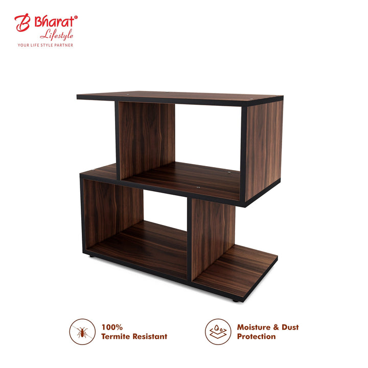 Bharat Lifestyle Satturn Engineered Wood Display Unit (Finish Color - Brown, DIY(Do - It - Yourself)) - BHARAT LIFESPACE PRIVATE LIMITED
