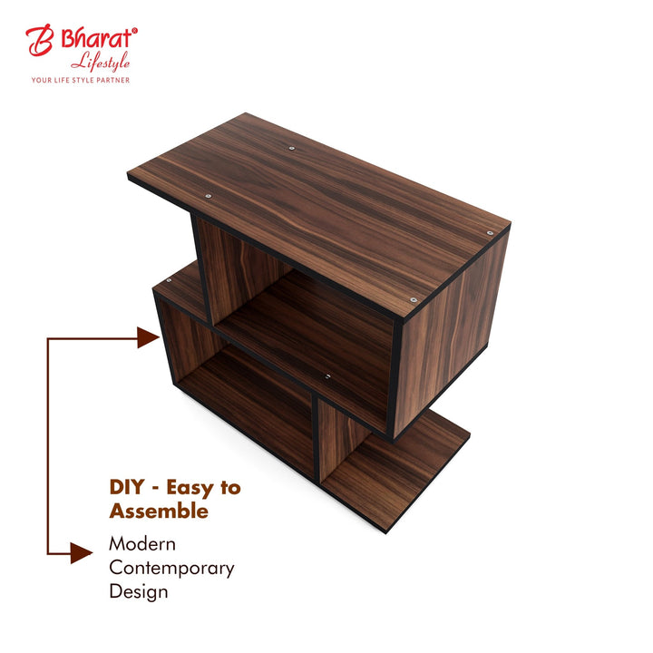 Bharat Lifestyle Satturn Engineered Wood Display Unit (Finish Color - Brown, DIY(Do - It - Yourself)) - BHARAT LIFESPACE PRIVATE LIMITED