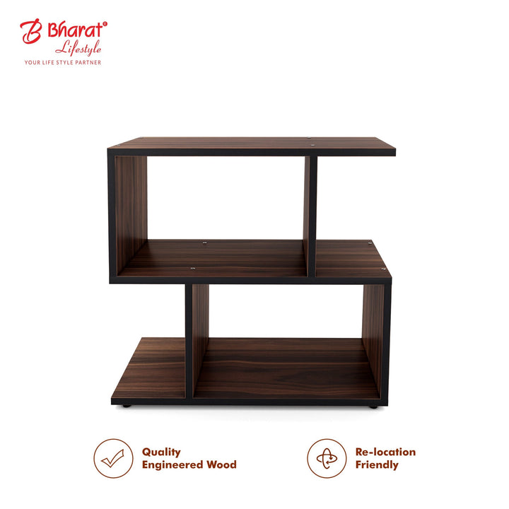 Bharat Lifestyle Satturn Engineered Wood Display Unit (Finish Color - Brown, DIY(Do - It - Yourself)) - BHARAT LIFESPACE PRIVATE LIMITED