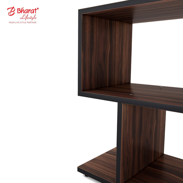 Bharat Lifestyle Satturn Engineered Wood Display Unit (Finish Color - Brown, DIY(Do - It - Yourself)) - BHARAT LIFESPACE PRIVATE LIMITED