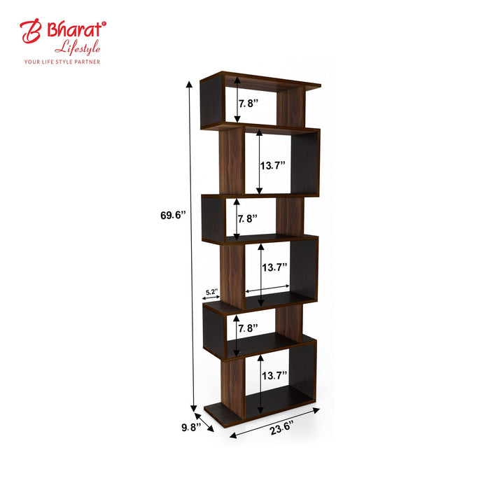 Bharat Lifestyle Soynut Engineered Wood Display Unit (Finish Color - Brown & Wenge, DIY(Do - It - Yourself)) - BHARAT LIFESPACE PRIVATE LIMITED