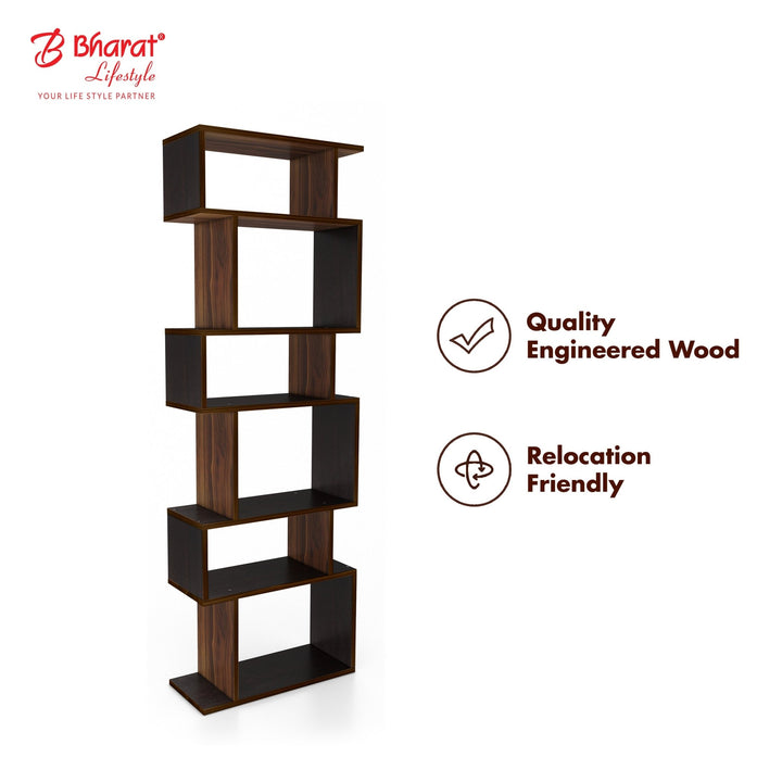Bharat Lifestyle Soynut Engineered Wood Display Unit (Finish Color - Brown & Wenge, DIY(Do - It - Yourself)) - BHARAT LIFESPACE PRIVATE LIMITED