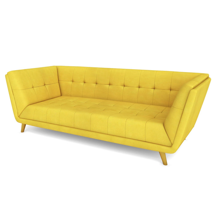 Bharat Lifestyle Troy Fabric 4 Seater Sofa (Finish Color - Yellow, DIY(Do - It - Yourself)) - BHARAT LIFESPACE PRIVATE LIMITED
