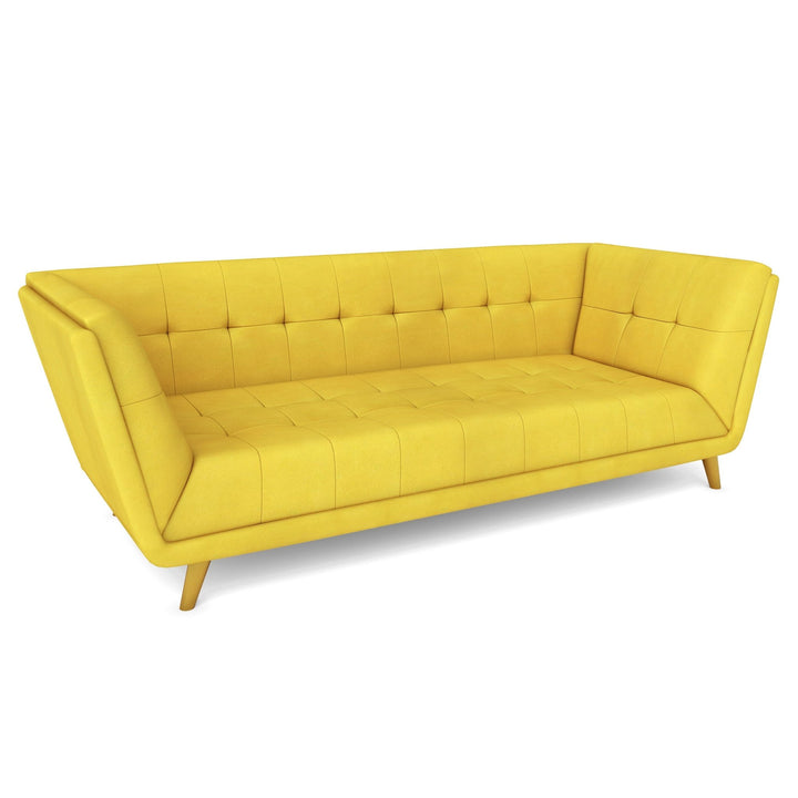 Bharat Lifestyle Troy Fabric 4 Seater Sofa (Finish Color - Yellow, DIY(Do - It - Yourself)) - BHARAT LIFESPACE PRIVATE LIMITED