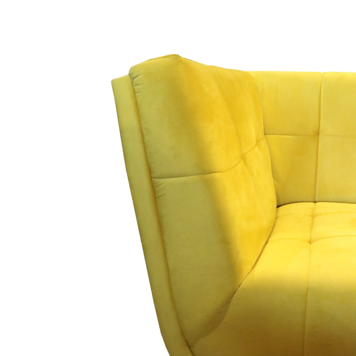 Bharat Lifestyle Troy Fabric 4 Seater Sofa (Finish Color - Yellow, DIY(Do - It - Yourself)) - BHARAT LIFESPACE PRIVATE LIMITED