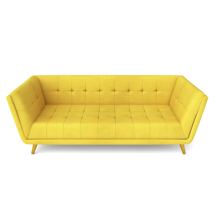 Bharat Lifestyle Troy Fabric 4 Seater Sofa (Finish Color - Yellow, DIY(Do - It - Yourself)) - BHARAT LIFESPACE PRIVATE LIMITED