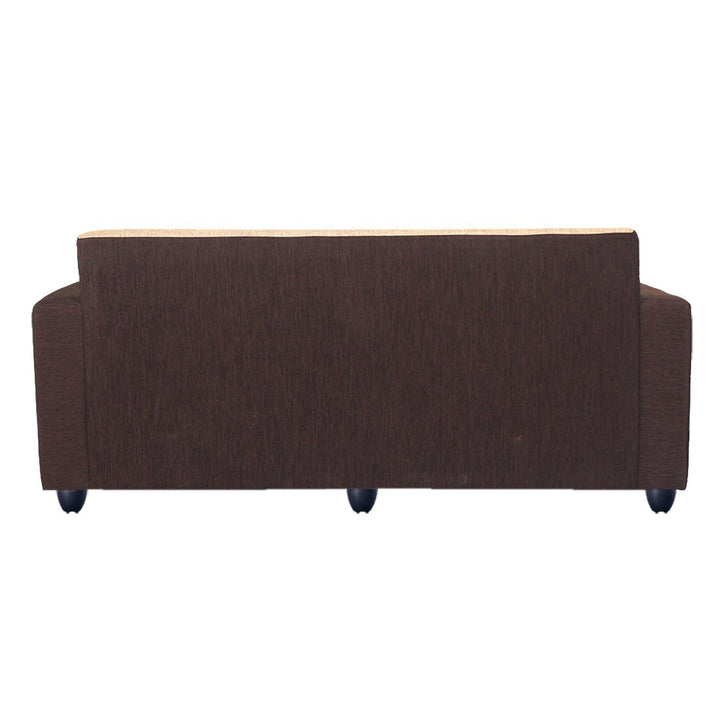 Bharat Lifestyle Tulip 3+1+1 Fabric Sofa Set with Coffee Table | Cream & Brown | Comfortable & Stylish Living Room Furniture | DIY Assembly | 1 Year Warranty - BHARAT LIFESPACE PRIVATE LIMITED