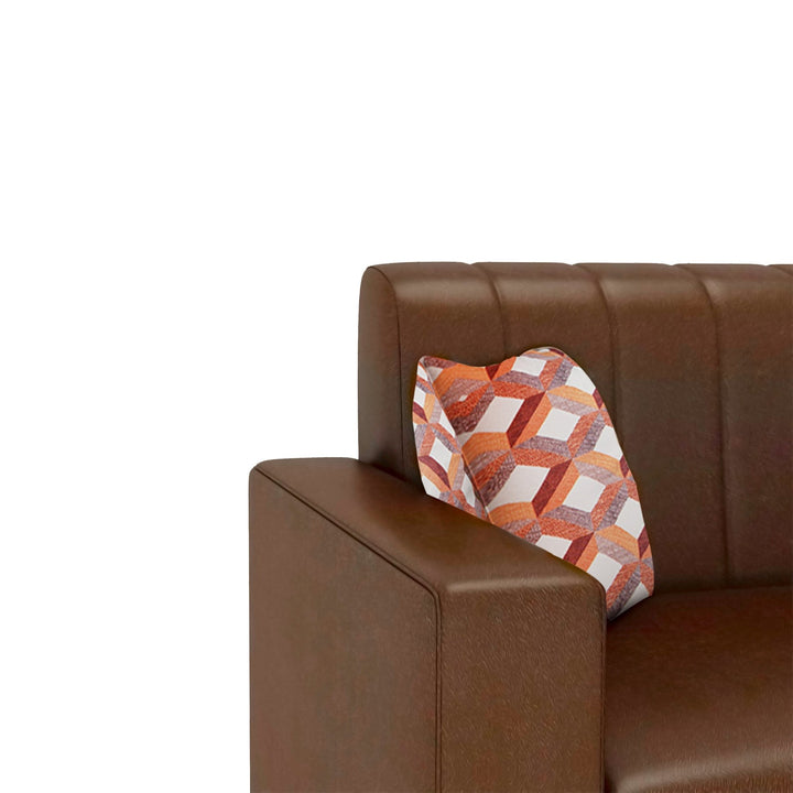 Bharat Lifestyle Tulip Leatherette 3 Seater Sofa | Tan Color | Premium Faux Leather Sofa for Living Room, Bedroom | Stylish & Comfortable | DIY Assembly | 1 Year Warranty - BHARAT LIFESPACE PRIVATE LIMITED