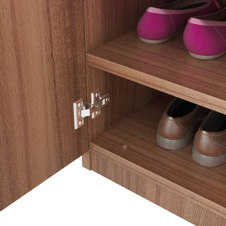 Bharat Lifestyle Uranus Exotic Teak Engineered Wood Shoe Rack (Multicolor, 6 Shelves, Knock Down) - BHARAT LIFESPACE PRIVATE LIMITED
