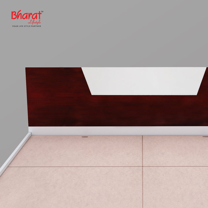 Bharat Lifestyle Vienna Engineered Wood Queen Bed Without Storage Bed for Bedroom, Living Room, Color – Brown, Delivery Condition - Knock Down, 1 Year Warranty - BHARAT LIFESPACE PRIVATE LIMITED