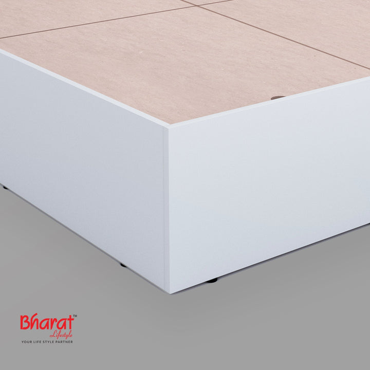 Bharat Lifestyle Vienna Engineered Wood Queen Bed Without Storage Bed for Bedroom, Living Room, Color – Brown, Delivery Condition - Knock Down, 1 Year Warranty - BHARAT LIFESPACE PRIVATE LIMITED