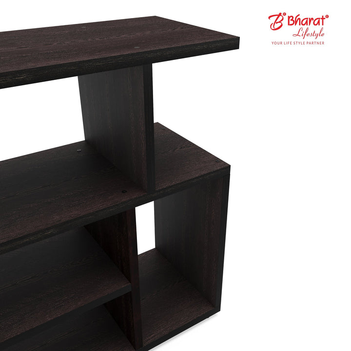 Bharat Lifestyle Yasur Engineered Wood Display Unit (Finish Color - Wenge, DIY(Do - It - Yourself)) - BHARAT LIFESPACE PRIVATE LIMITED