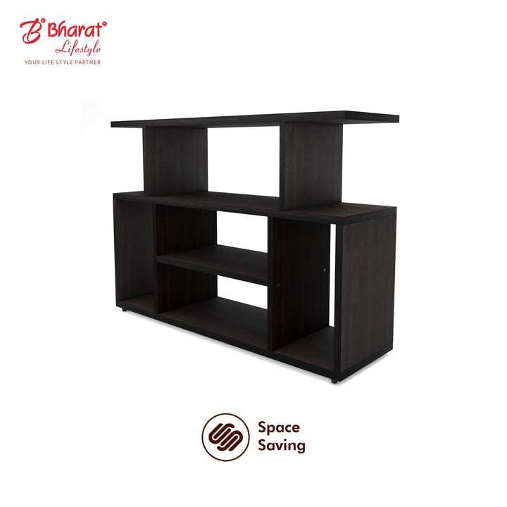 Bharat Lifestyle Yasur Engineered Wood Display Unit (Finish Color - Wenge, DIY(Do - It - Yourself)) - BHARAT LIFESPACE PRIVATE LIMITED