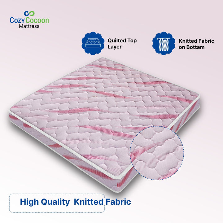 COZYCOCOON by Bharat Lifestyle Salton Ortho Dual 5 inch Queen Memory Foam Mattress (L x W: 72 inch x 60 inch) - BHARAT LIFESPACE PRIVATE LIMITED