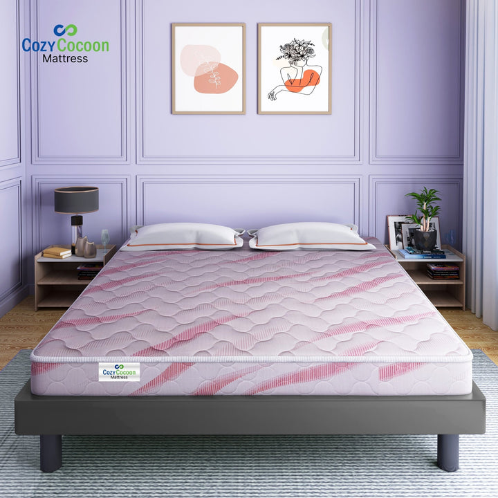COZYCOCOON by Bharat Lifestyle Salton Ortho Dual 5 inch Queen Memory Foam Mattress (L x W: 72 inch x 60 inch) - BHARAT LIFESPACE PRIVATE LIMITED