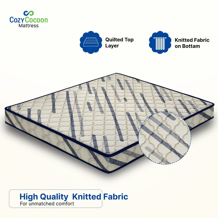 COZYCOCOON by Lifestyle Dreamer Dual Hard & Soft 4 inch King High Density (HD) Foam Mattress (L x W: 78 inch x 72 inch) - BHARAT LIFESPACE PRIVATE LIMITED